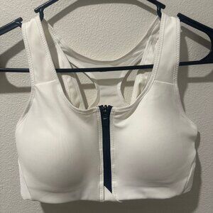 🎀Nike Dri-Fit Women's High-Support Padded Front-Zip Sports Bra White